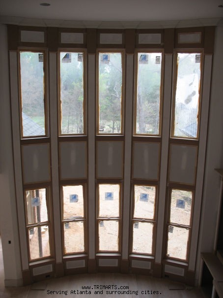 Living Room Windows Pediment